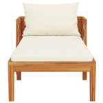 Versatile Sun Lounger with Cream White Living Space Upgrade Garden Leisure