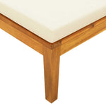 Versatile Sun Lounger with Cream White Living Space Upgrade Garden Leisure