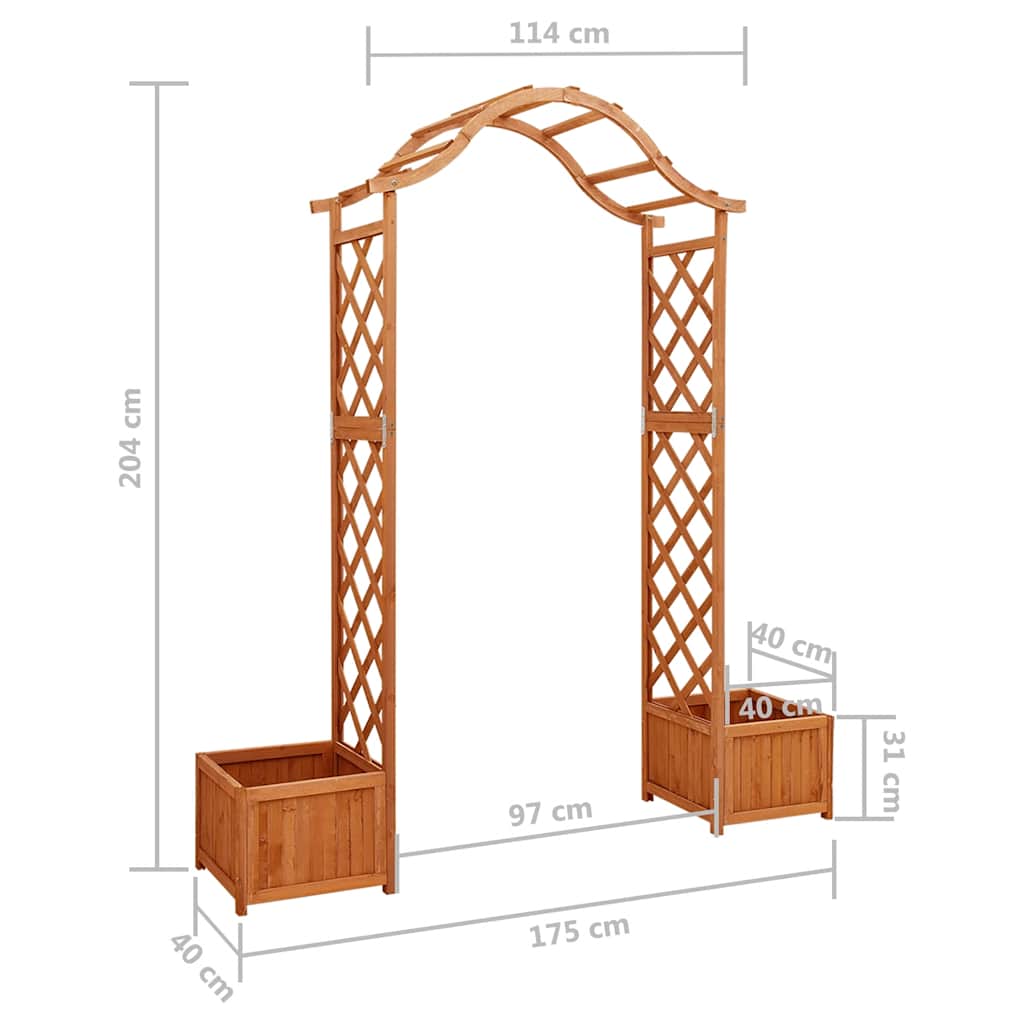 Firwood Garden Pergola Arch Planter Box | HomeAndLiving