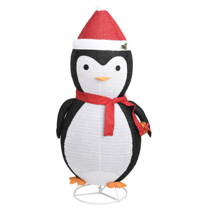 Decorative Christmas Snow Penguin Figure LED Luxury Fabric