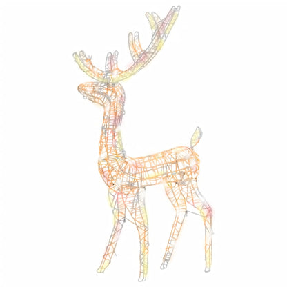 Acrylic Reindeer Christmas Decoration 140 LEDs Colourful