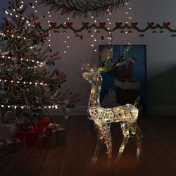 Acrylic Reindeer Christmas Decoration 140 LEDs Colourful