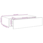 Wall Mounted Drawer Shelves Black Set of 2 | HomeAndLiving
