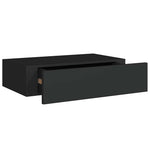 Wall Mounted Drawer Shelves Black Set of 2 | HomeAndLiving