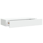 Wall Mounted Drawer Shelves 2pc White MDF | HomeAndLiving