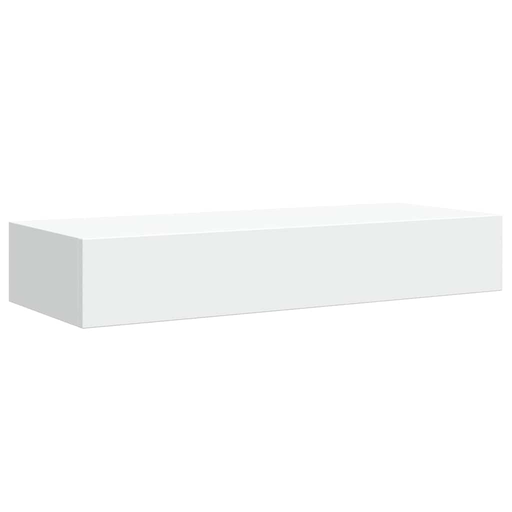 Wall Mounted Drawer Shelves 2pc White MDF | HomeAndLiving