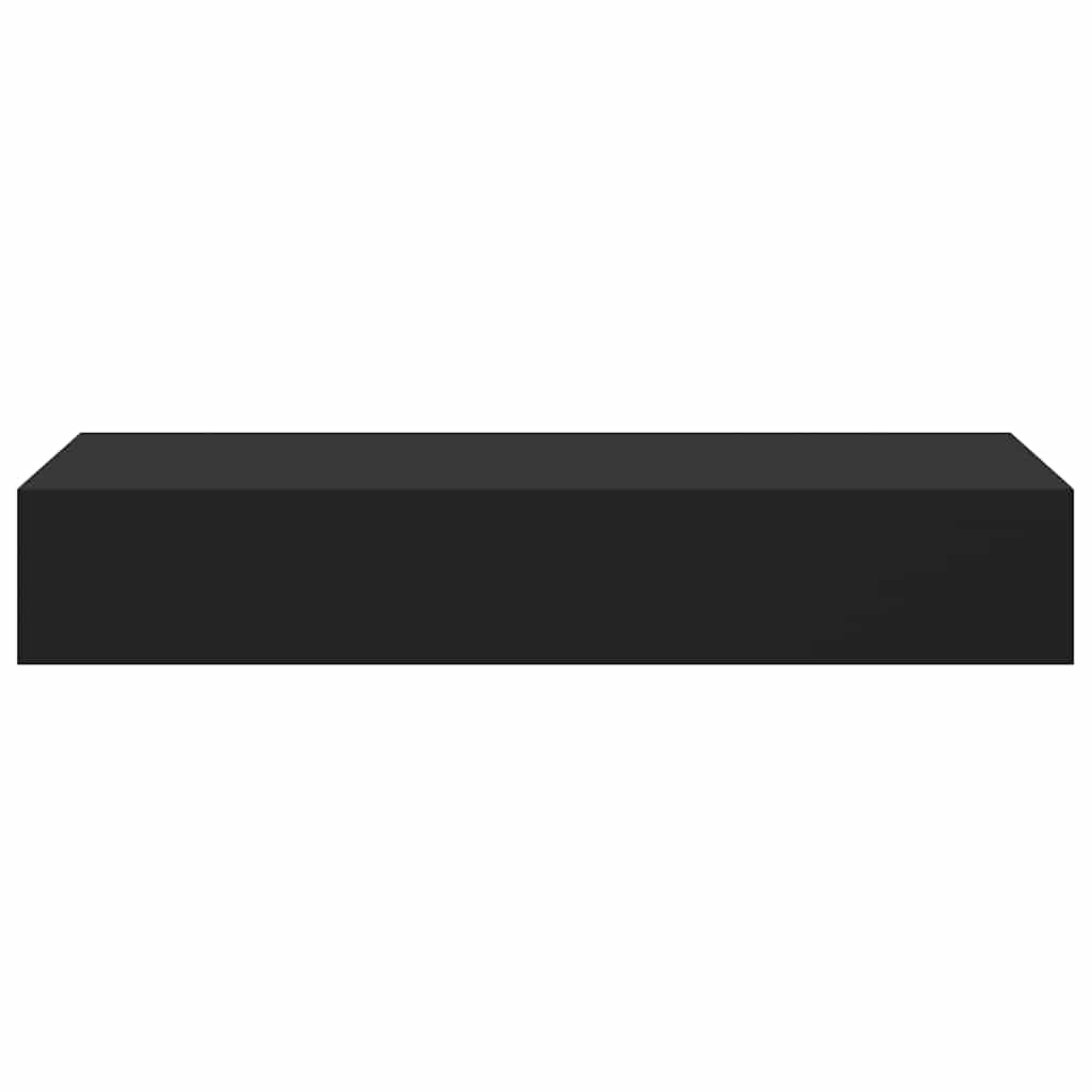 Floating Drawer Shelves Set 2 Black MDF | HomeAndLiving