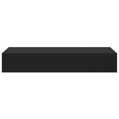 Floating Drawer Shelves Set 2 Black MDF | HomeAndLiving
