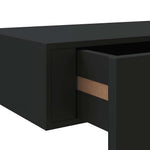 Floating Drawer Shelves Set 2 Black MDF | HomeAndLiving