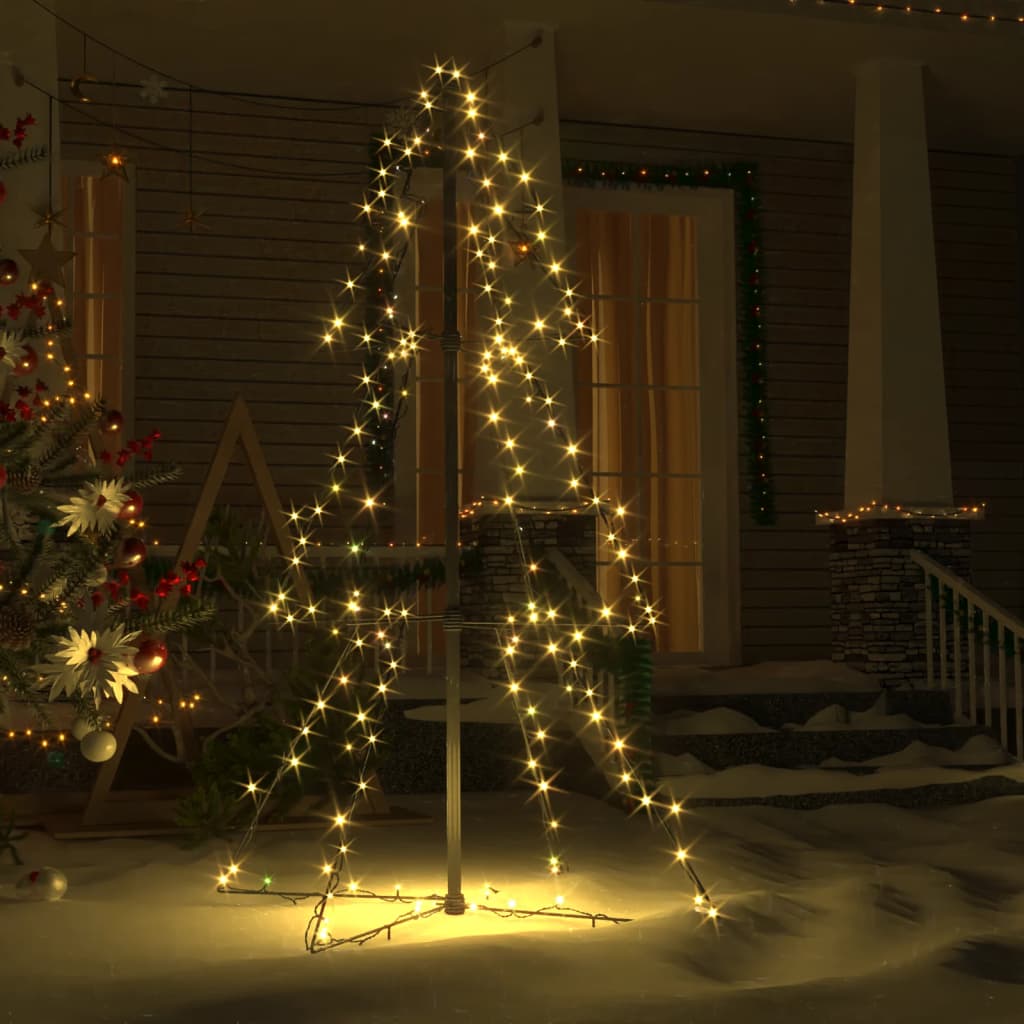 Christmas Cone Tree 160 LEDs Indoor - Outdoor