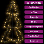 Christmas Cone Tree 160 LEDs Indoor - Outdoor