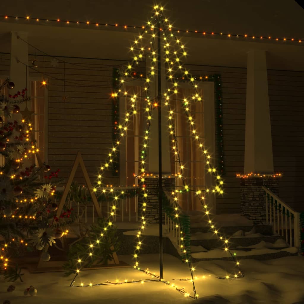 Christmas Cone Tree 240 LEDs Indoor and Outdoor