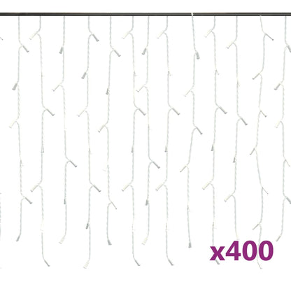 LED Curtain Fairy Lights 3x3m 300 LED Warm White 8 Function