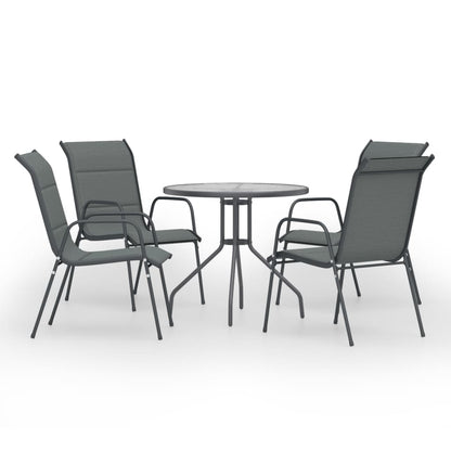Space Saving 5 Piece Outdoor Dining Set Daily Living Essential Home Comfort 