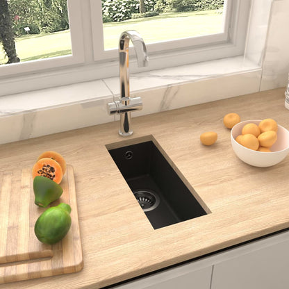 Black Granite Kitchen Sink Overflow Hole | HomeAndLiving