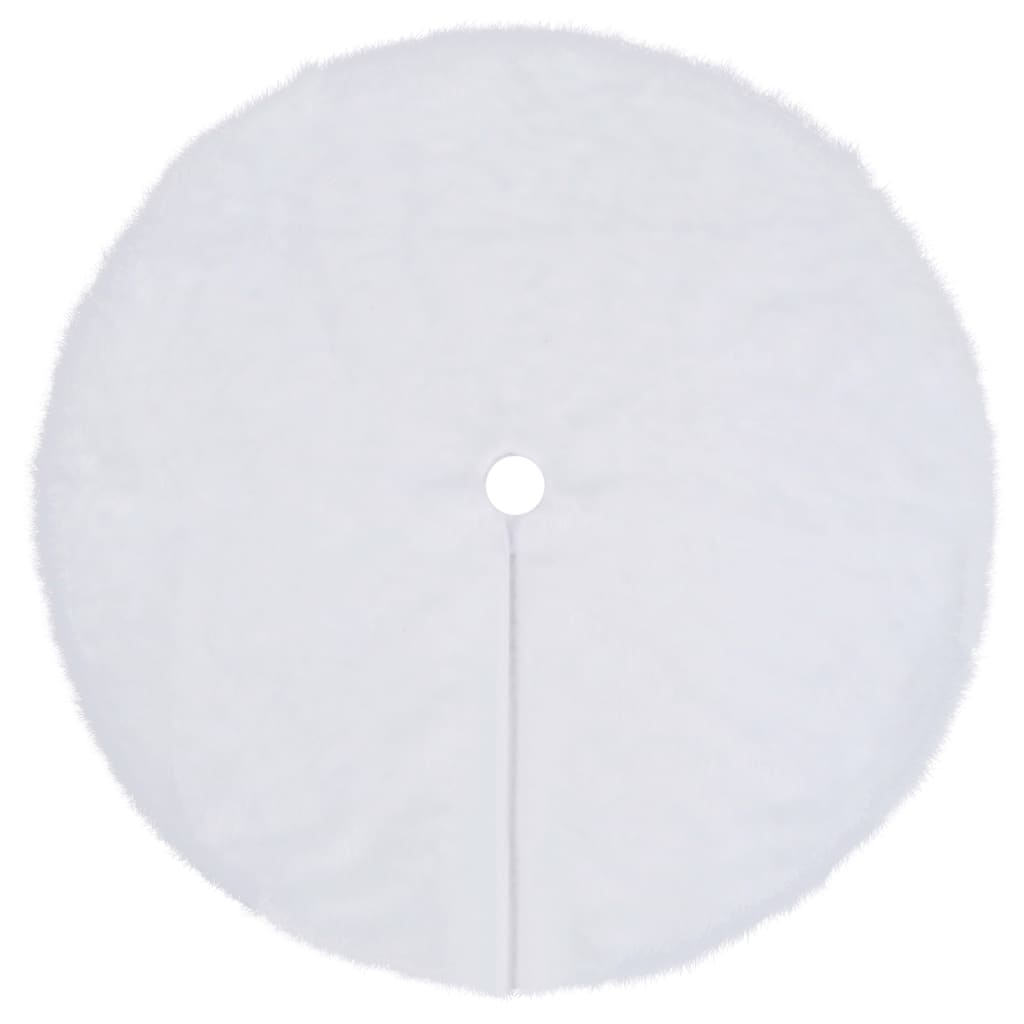 Christmas Tree Skirt White 150 cm Fur