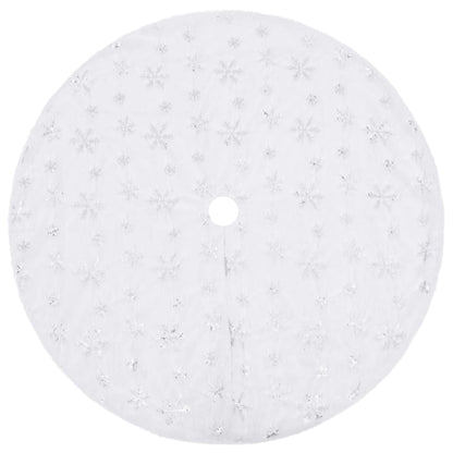 Luury Christmas Tree Skirt White 122  Fur