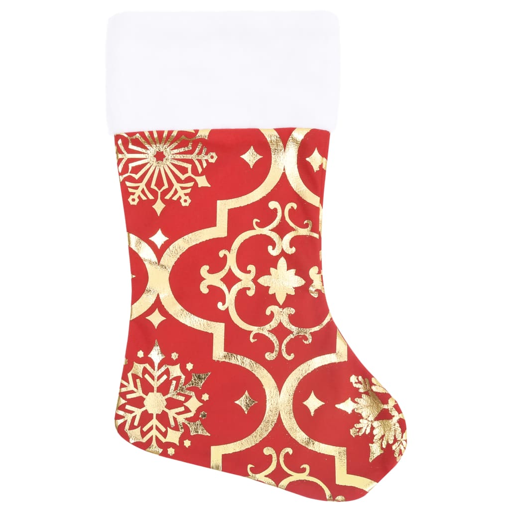 Luxury Christmas Tree Skirt with Sock Red