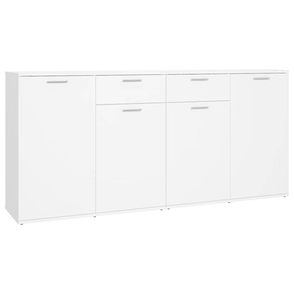 White Sideboard 160cm 4 Door 2 Drawer Storage | HomeAndLiving