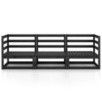 Premium Garden 3 Seater Sofa Black Relaxing Seating Garden Leisure