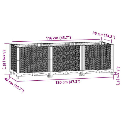 Raised Garden Bed 120x40cm Polypropylene | HomeAndLiving