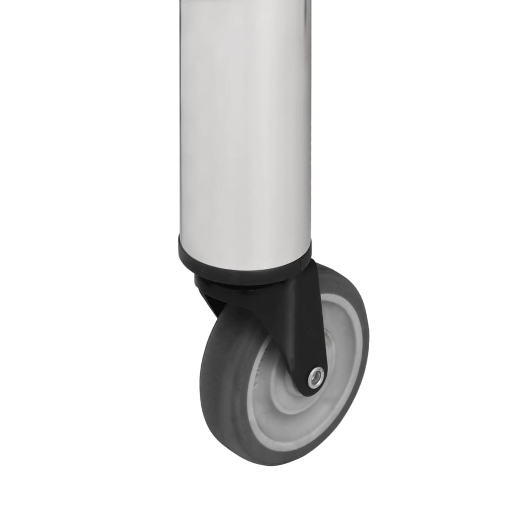 Stainless Steel Kitchen Work Table Wheels 80x60cm | HomeAndLiving