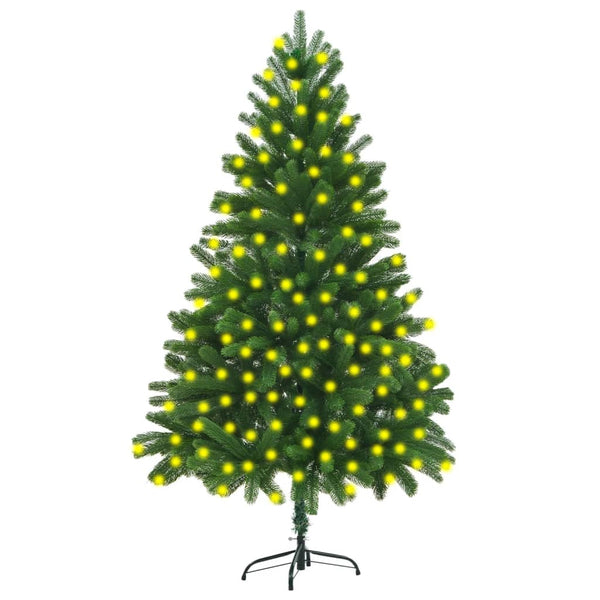  Artificial Christmas Tree with LEDs 210 cm Green