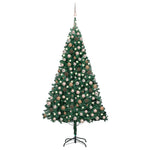 Enchanted Evergreen: LED-Lit Artificial Christmas Tree with Ornament Set