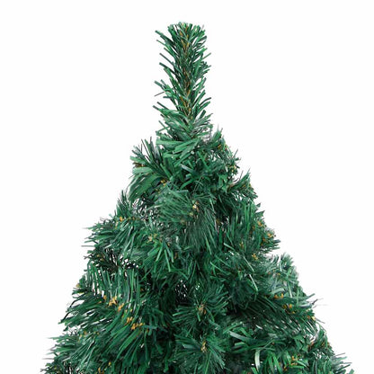 Enchanted Evergreen: LED-Lit Artificial Christmas Tree with Ornament Set