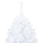 Artificial Christmas Tree with LED & Ball Set White 150 cm PVC