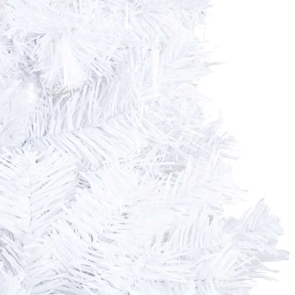 Artificial Christmas Tree with LED & Ball Set White 150 cm PVC