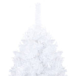Artificial Christmas Tree with LED & Ball Set White 180 cm PVC