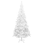 Artificial Christmas Tree with LEDs& Ball Set L 240 cm White