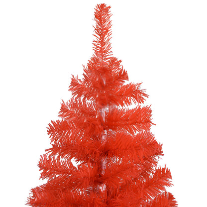 Artificial Christmas Tree with LEDs& Ball Set Red 150 cm PVC