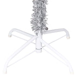 Artificial Christmas Tree with LEDs& Ball Set 180 cm Silver PET