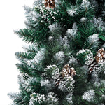 Artificial Christmas Tree with LEDs& Ball Set&Pine Cones 240 cm