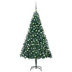 Artificial Christmas Tree with LEDs&Ball Set Green