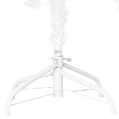 Artificial Christmas Tree with LEDs& Ball Set White 180 cm PVC