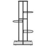 5-Floor Flower Stand Black Metal