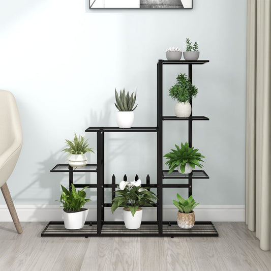 Flower Stand Black Metal