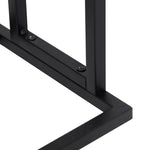 Freestanding Towel Rack Black Iron 2-Tier | HomeAndLiving