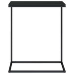 C-Shaped Side Table Black Engineered Wood | HomeAndLiving