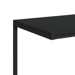 C-Shaped Side Table Black Engineered Wood | HomeAndLiving