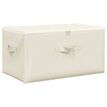 Fabric Storage Boxes 2pk Foldable Cream 43x34cm | HomeAndLiving