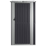Galvanised Steel Garden Shed Anthracite | HomeAndLiving