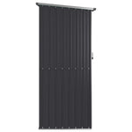 Galvanised Steel Garden Shed Anthracite | HomeAndLiving