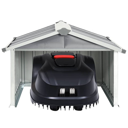 Robot Lawnmower Shed Galvanised Steel | HomeAndLiving