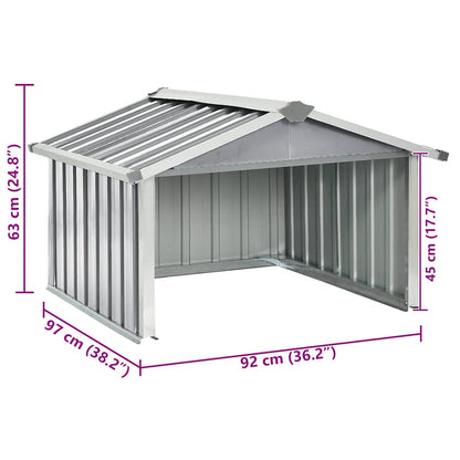 Robot Lawnmower Shed Galvanised Steel | HomeAndLiving