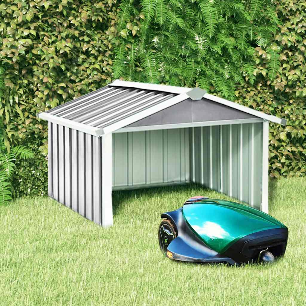 Robot Lawnmower Shed Galvanised Steel | HomeAndLiving