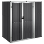Garden Tool Shed Anthracite Galvanised Steel | HomeAndLiving